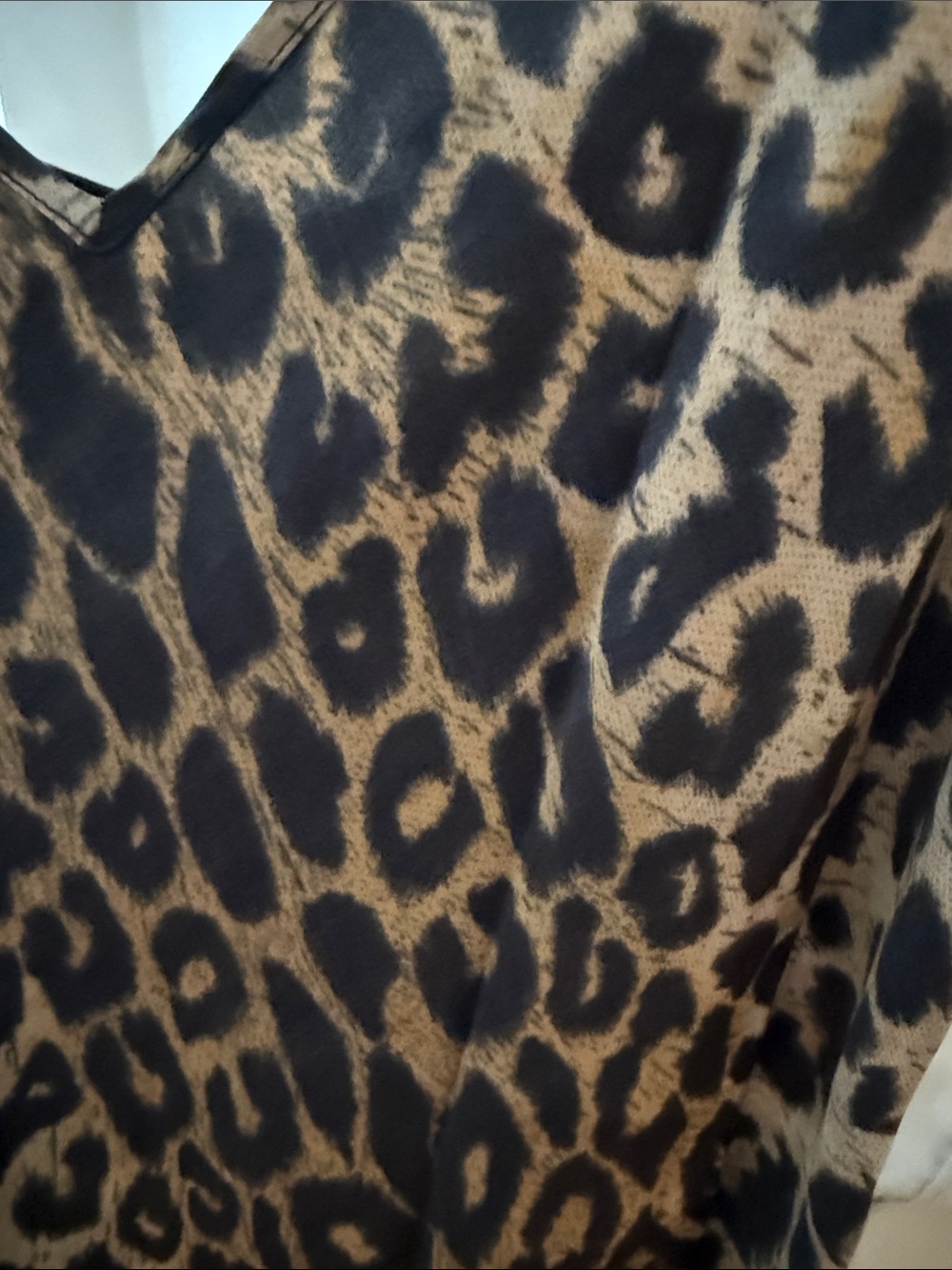 AllSaints Leopard-Print Slip Dress in Black and Tan - Picture 4 of 5